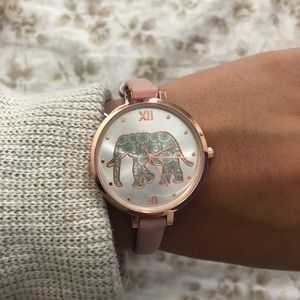 Geneva Stainless Steel Elephant Watch